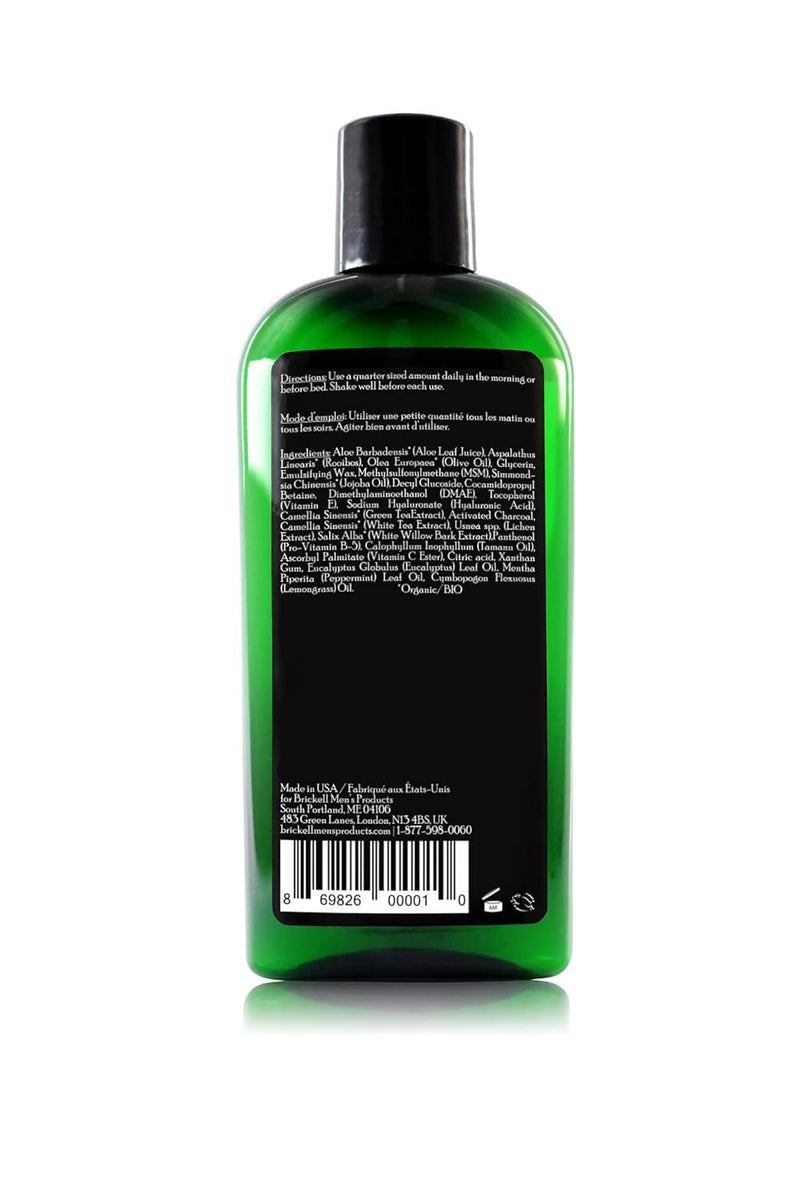 Brickell Men's Purifying Charcoal Face Wash for Men, Natural and Organic Daily Facial Cleanser, 237 mL, Scented
