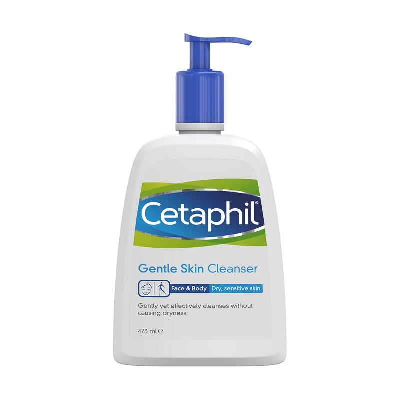 Cetaphil Gentle Skin Cleanser, 1L, Face & Body Wash, For Normal To Dry Sensitive Skin, With Niacinamide & Glycerin, Soap Free, 1 unit