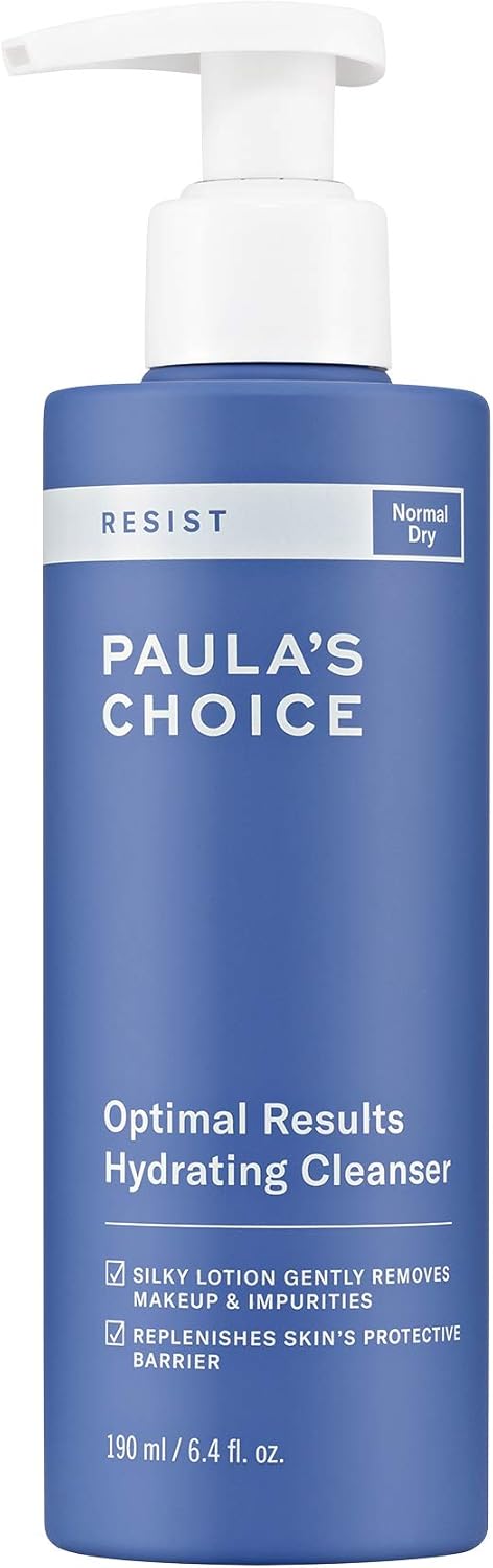 Paula's Choice RESIST Anti-Aging Hydrating Cleanser - Face Wash Gently Removes Makeup & Softens Skin - with Green Tea Extract - Normal to Dry Skin - 190 ml