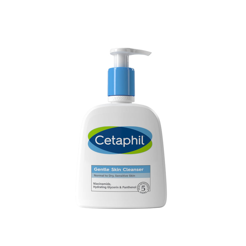Cetaphil Gentle Skin Cleanser, 1L, Face & Body Wash, For Normal To Dry Sensitive Skin, With Niacinamide & Glycerin, Soap Free, 1 unit