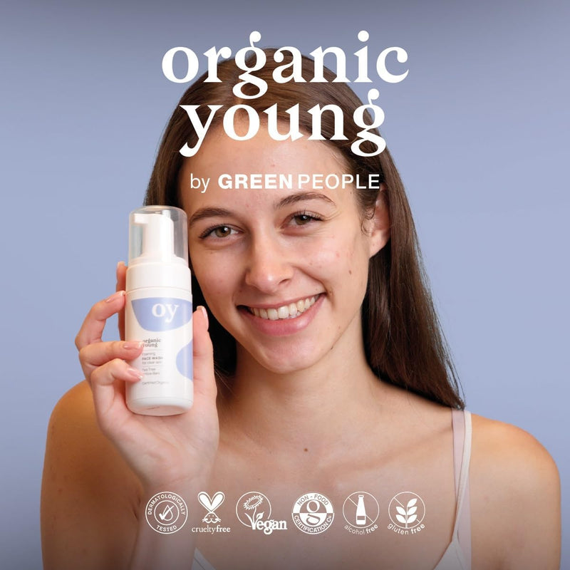 Green People Teen Foaming Face Wash - For Oily, Spot-Prone Skin - Vegan, 100ml