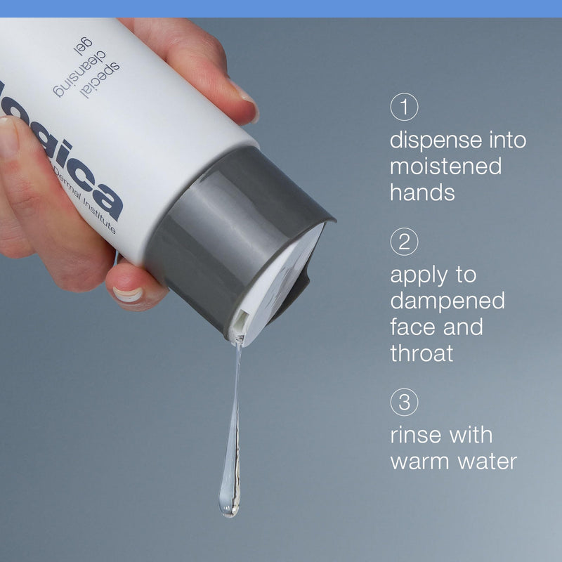 Dermalogica Special Cleansing Gel - Soap-Free, Foaming Gel for All Skin Types, Removes Impurities and Maintains Skin's Natural Moisture, with Calming Balm Mint and Lavender Extracts