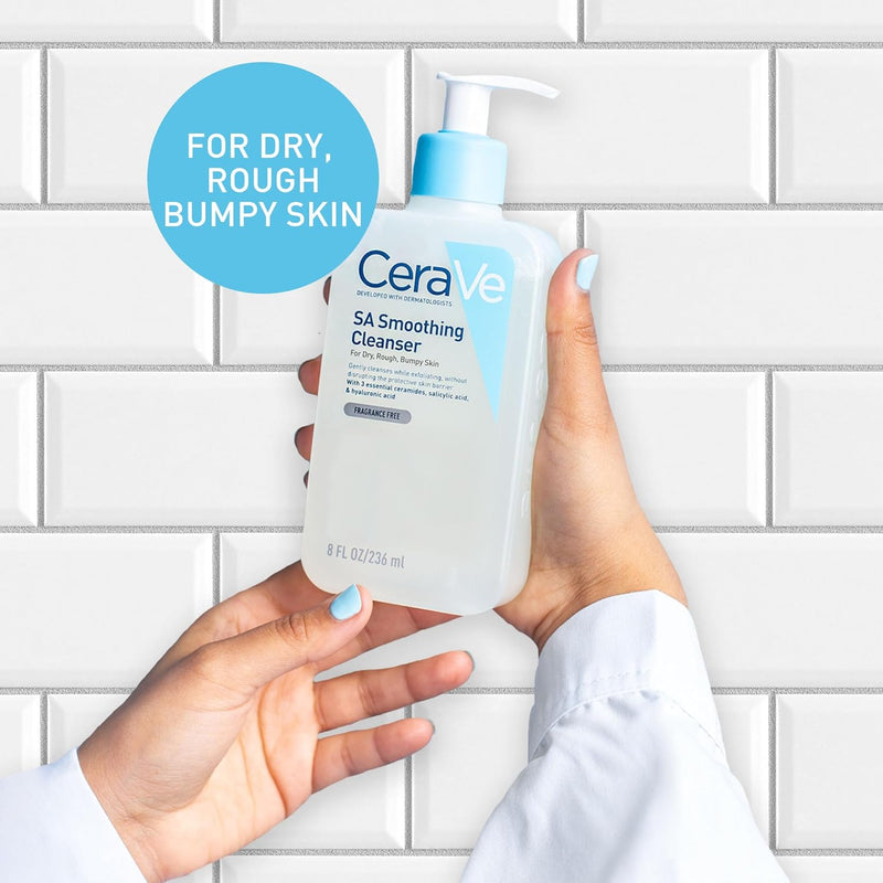 CeraVe SA Smoothing Cleanser with Salicylic Acid for Dry, Rough & Bumpy Skin 473ml