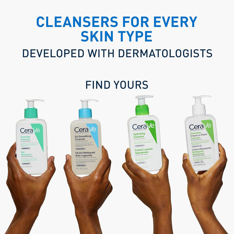CeraVe SA Smoothing Cleanser with Salicylic Acid for Dry, Rough & Bumpy Skin 473ml