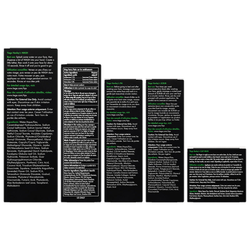 Tiege Hanley 90-Day Large Essential Skin Care Routine For Men (Level 1) - Smooth, Hydrate, And Protect Your Skin Men'S Skincare Set Includes Face Wash, Facial Scrub, & Am Pm Moisturizer's